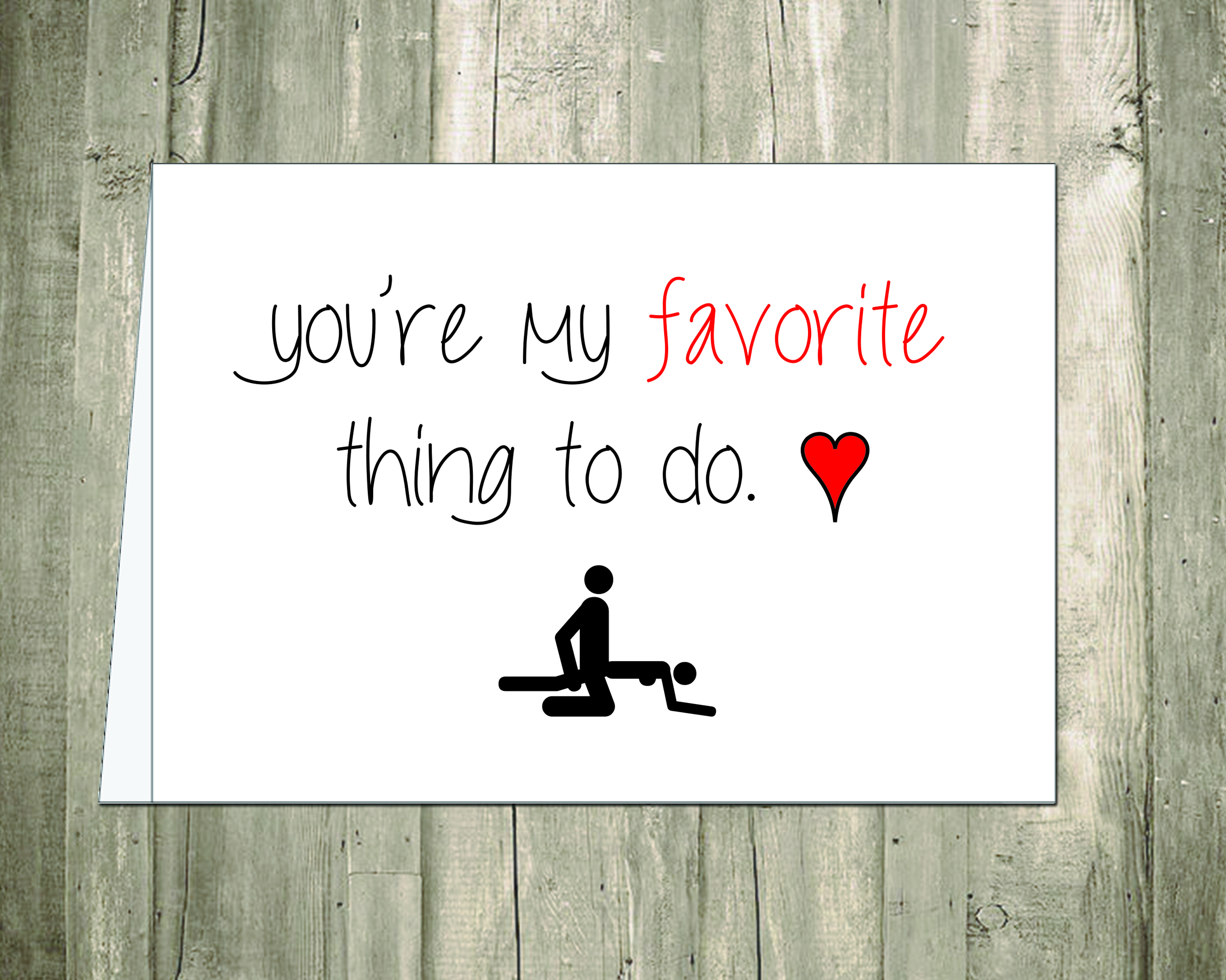 You’re My Favorite Thing To Do Card – Any Occasion Card – Printable – INSTANT DOWNLOAD