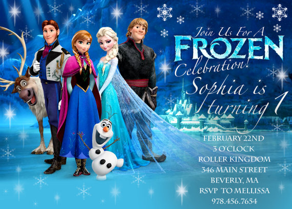 Disney’s Frozen Birthday Invitation with ALL CHARACTERS! – Printable